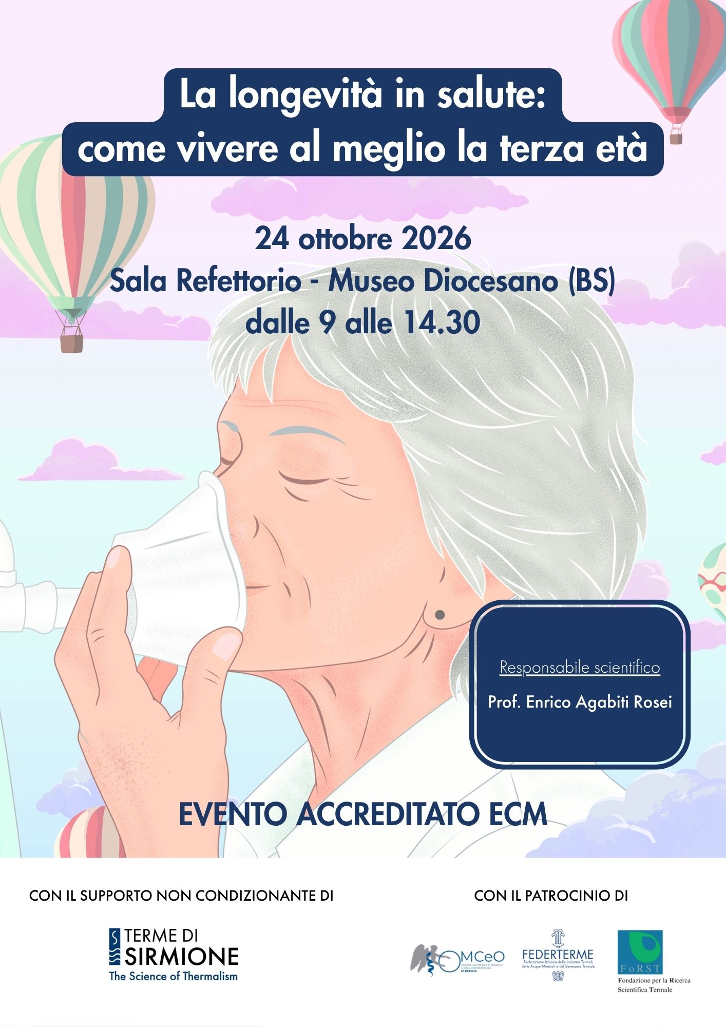 Programma La longevità in salute: come vivere al meglio  la terza età